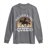 Melanin Rodeo Queen Long Sleeve Shirt Cowgirl Riding Horse African American Cowgirls Retro