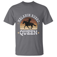 Melanin Rodeo Queen T Shirt Cowgirl Riding Horse African American Cowgirls Retro
