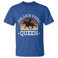 Melanin Rodeo Queen T Shirt Cowgirl Riding Horse African American Cowgirls Retro