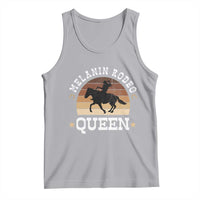 Melanin Rodeo Queen Tank Top Cowgirl Riding Horse African American Cowgirls Retro