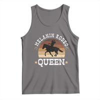 Melanin Rodeo Queen Tank Top Cowgirl Riding Horse African American Cowgirls Retro