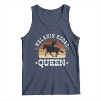 Melanin Rodeo Queen Tank Top Cowgirl Riding Horse African American Cowgirls Retro