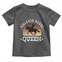 Melanin Rodeo Queen Toddler T Shirt Cowgirl Riding Horse African American Cowgirls Retro