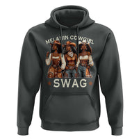 Melanin Cowgirl Swag Hoodie Cool African American Cowgirls Black History