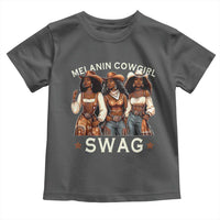 Melanin Cowgirl Swag Toddler T Shirt Cool African American Cowgirls Black History