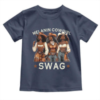 Melanin Cowgirl Swag Toddler T Shirt Cool African American Cowgirls Black History