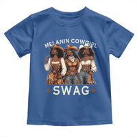 Melanin Cowgirl Swag Toddler T Shirt Cool African American Cowgirls Black History
