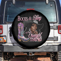 Melanin Cowgirl Spare Tire Cover Boots & Bling its a Cowgirl Thing Black Cowgirl Melanin