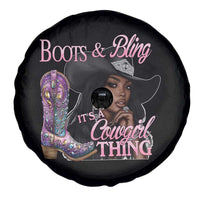 Melanin Cowgirl Spare Tire Cover Boots & Bling its a Cowgirl Thing Black Cowgirl Melanin