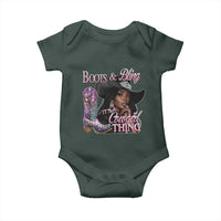 Melanin Cowgirl Baby Onesie Boots & Bling its a Cowgirl Thing Black Cowgirl Melanin