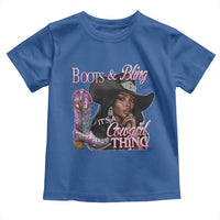 Melanin Cowgirl Toddler T Shirt Boots & Bling its a Cowgirl Thing Black Cowgirl Melanin