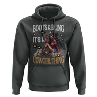Melanin Cowgirl Hoodie Boots & Bling It's A Cowgirl Thing Black History
