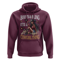 Melanin Cowgirl Hoodie Boots & Bling It's A Cowgirl Thing Black History