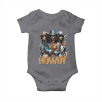 Howdy Melanin Cowgirl Baby Onesie Retro Western Rodeo African American Women Black History
