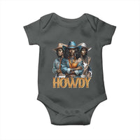 Howdy Melanin Cowgirl Baby Onesie Retro Western Rodeo African American Women Black History