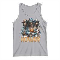 Howdy Melanin Cowgirl Tank Top Retro Western Rodeo African American Women Black History