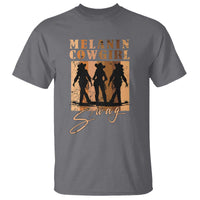 Melanin Cowgirl Swag T Shirt African American Cowgirls Black History Pride Retro