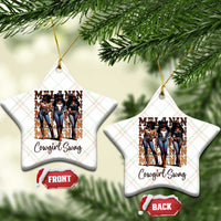 Melanin Cowgirl Swag Ceramic Ornament African American Cowgirls Black History Pride - Wonder Print Shop