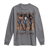 Melanin Cowgirl Swag Long Sleeve Shirt African American Cowgirls Black History Pride