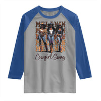 Melanin Cowgirl Swag Raglan Shirt African American Cowgirls Black History Pride