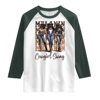 Melanin Cowgirl Swag Raglan Shirt African American Cowgirls Black History Pride