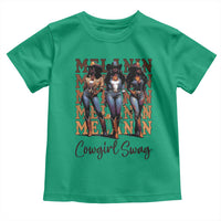 Melanin Cowgirl Swag Toddler T Shirt African American Cowgirls Black History Pride