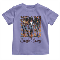 Melanin Cowgirl Swag Toddler T Shirt African American Cowgirls Black History Pride
