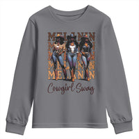 Melanin Cowgirl Swag Youth Sweatshirt African American Cowgirls Black History Pride
