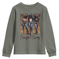 Melanin Cowgirl Swag Youth Sweatshirt African American Cowgirls Black History Pride