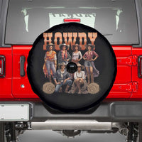 Howdy Melanin Cowgirl Spare Tire Cover Black History Western Rodeo Texas