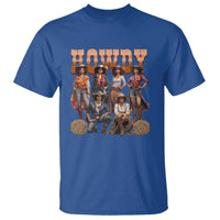Howdy Melanin Cowgirl T Shirt Black History Western Rodeo Texas