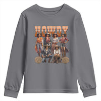 Howdy Melanin Cowgirl Youth Sweatshirt Black History Western Rodeo Texas