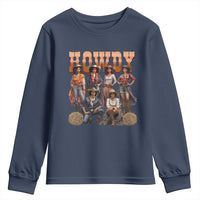 Howdy Melanin Cowgirl Youth Sweatshirt Black History Western Rodeo Texas