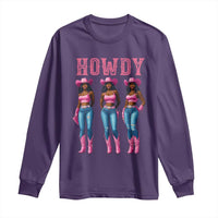 Howdy Melanin Cowgirl Long Sleeve Shirt Howdy Melanin Black Women Western Rodeo Black Cowgirls