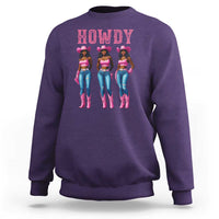 Howdy Melanin Cowgirl Sweatshirt Howdy Melanin Black Women Western Rodeo Black Cowgirls