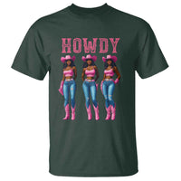 Howdy Melanin Cowgirl T Shirt Howdy Melanin Black Women Western Rodeo Black Cowgirls