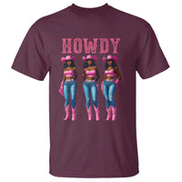Howdy Melanin Cowgirl T Shirt Howdy Melanin Black Women Western Rodeo Black Cowgirls