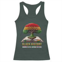 Black History Teacher Racerback Tank Top Honoring The Past Inspiring The Future Tree of Life