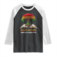 Black History Teacher Raglan Shirt Proud Black Culture Tree of Life