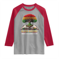 Black History Teacher Raglan Shirt Proud Black Culture Tree of Life