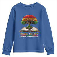 Black History Teacher Youth Sweatshirt Honoring The Past Inspiring The Future Tree of Life
