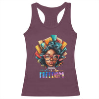 Black History Education Is Freedom Racerback Tank Top Black Teacher Books