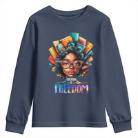 Black History Education Is Freedom Youth Sweatshirt Black Teacher Books