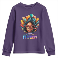 Black History Education Is Freedom Youth Sweatshirt Black Teacher Books