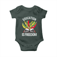 Education Is Freedom Baby Onesie Teaching Black History Month Books