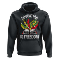 Education Is Freedom Hoodie Teaching Black History Month Books