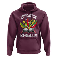 Education Is Freedom Hoodie Teaching Black History Month Books