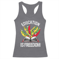 Education Is Freedom Racerback Tank Top Teaching Black History Month Books