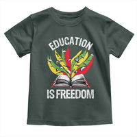 Education Is Freedom Toddler T Shirt Teaching Black History Month Books