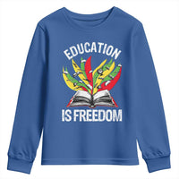 Education Is Freedom Youth Sweatshirt Teaching Black History Month Books